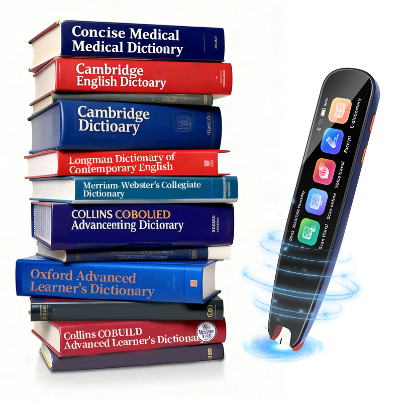 Comparison between traditional dictionary and a modern dyslexia scanning pen.